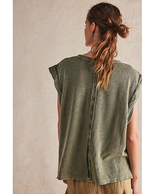 Free People Multicolor Our Time Tee At Free People In Mulled Basil, Size: Xs