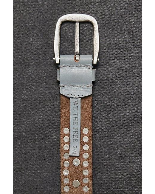 Free People Gray Sola Stud Belt