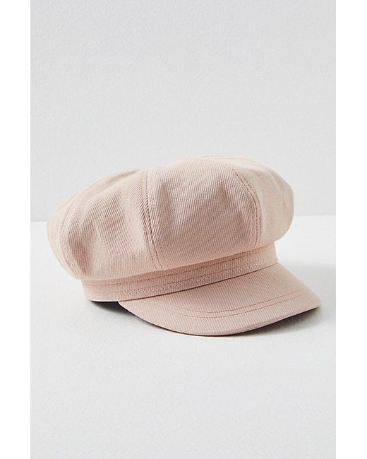 Free People Brown Bowery Slouchy Lieutenant Hat