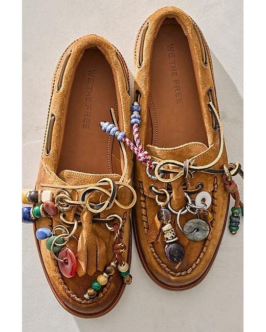 Free People Brown Stone Shoe Cluster Shoe