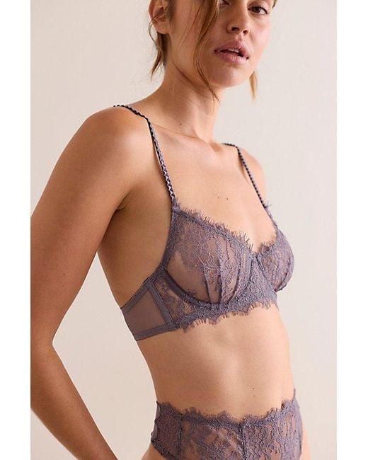 Intimately By Free People Brown Lacebound Demi Underwire Bra By