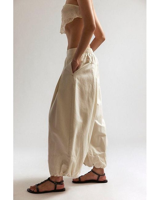 Free People Natural Moonflower Pull-On Balloon Jeans