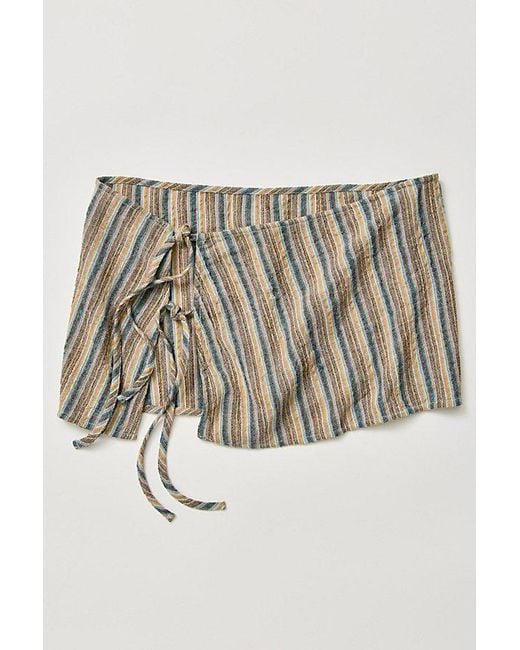 Free People Natural Beach Break Stripe Sarong