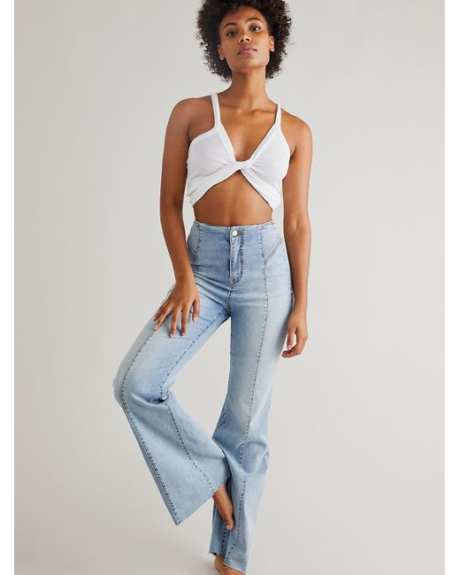 Free People Crvy Wild Honey Denim in 