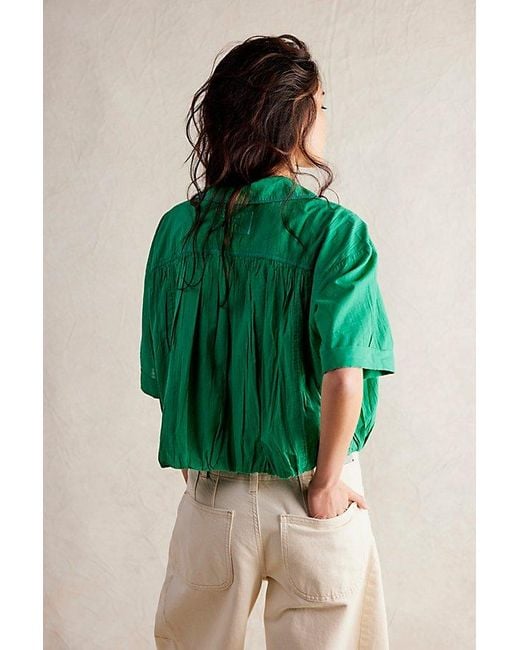 Free People Green We The Free Benny Shirt