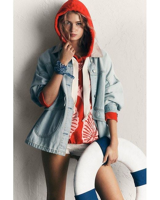 Free People Blue Lemon Denim Jacket