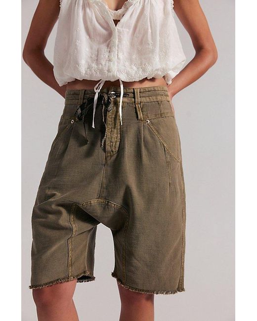 Free People Multicolor Sage Harem Shorts