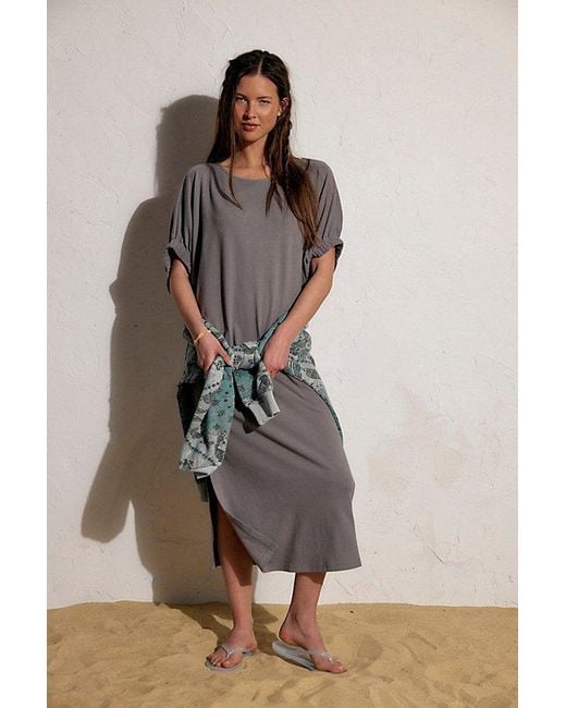 free-est Multicolor Woke Up Like This Midi Dress By