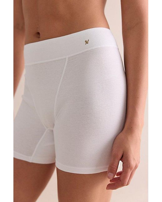 Nudea White The Organic Cotton Boyfriend Boxers