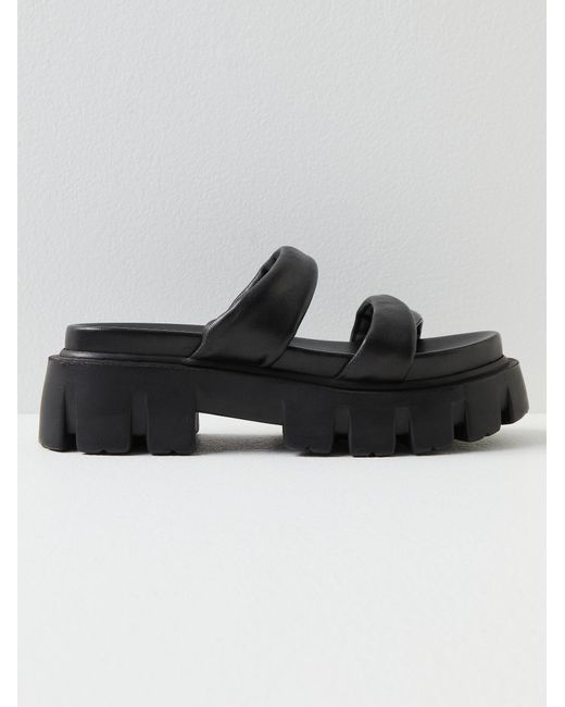 Free People Jones Beach Lug Sole Sandals in Black Lyst