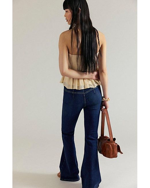 Free People Natural We The Free Keira Pull-On Flare Jeans