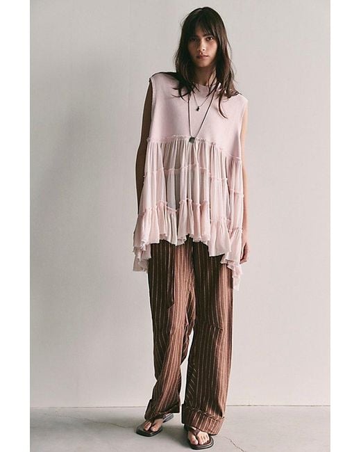 Free People Multicolor Pixie Babydoll Sweatshirt