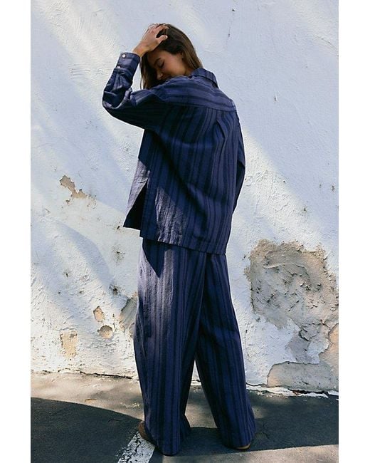 free-est Blue Fallon Pant Set By