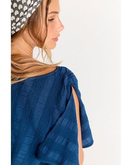 free-est Blue Bea Top By