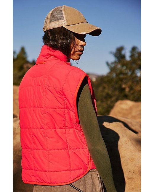 Fp Movement Red Pippa Packable Puffer Vest