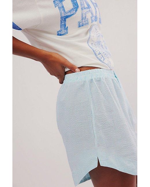 Intimately By Free People Blue Cloud Nine Boxers