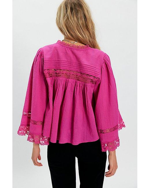 n【新品未開封】Alison frill tops pink Free People Rosa Ruffle Top in Pink | Lyst