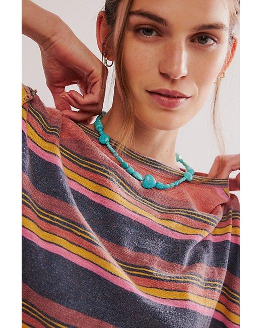 Free People Green Galley Summertime Necklace
