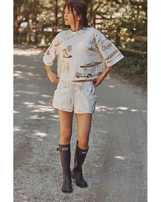 Free People White Mountain View Graphic Tee By