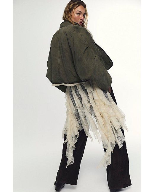 Free People Multicolor Hawthorne Reversible Cocoon Jacket