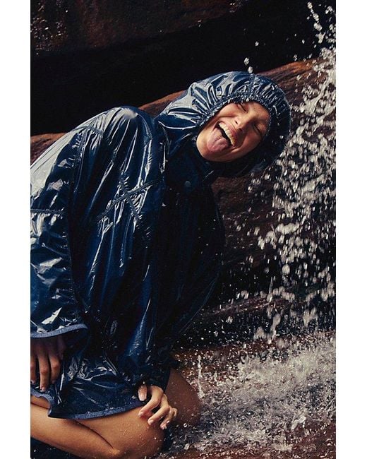 Fp Movement Green Rain Drop Packable Poncho
