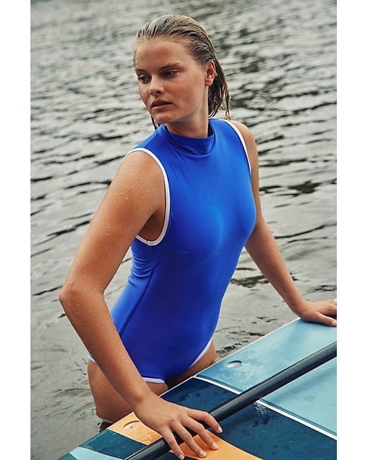 Salt Gypsy Jade One-piece Surf Suit At Free People In Electric Blue, Size: Small
