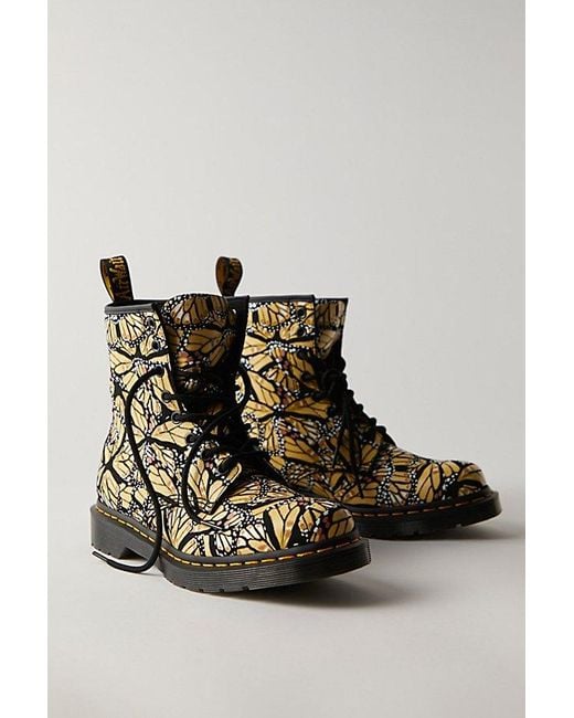 Dr. Martens Black 1460 Butterfly Lace Up Boots