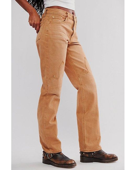 Re/done Multicolor Easy Straight Jeans