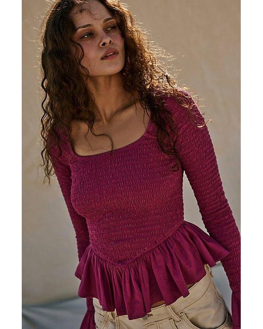 free-est Red Tropical Vibes Top