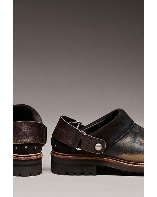 Free People Gray Remy Mules
