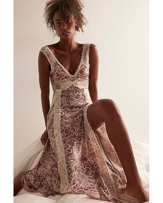Intimately By Free People Brown In The Clouds Maxi Bodysuit By