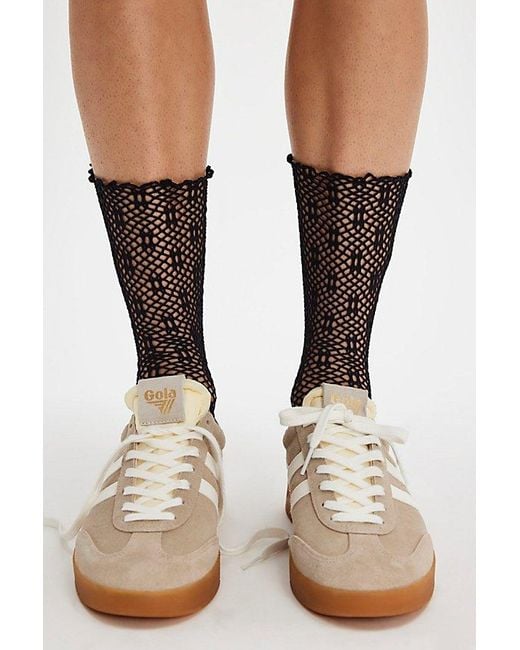 Free People Natural Poppy Crochet Socks