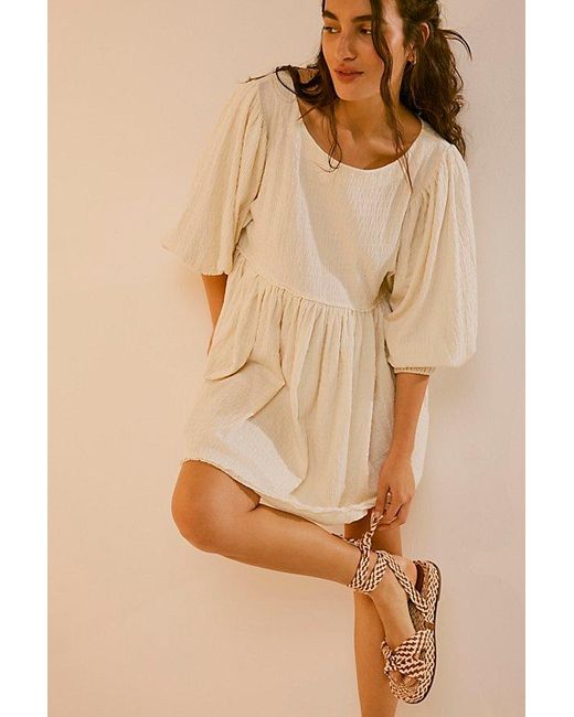 Free People Natural Get Obsessed Babydoll Dress