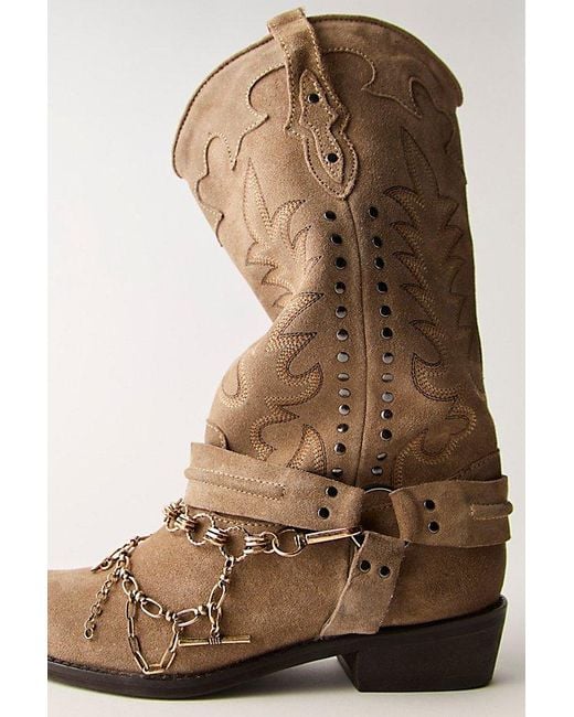 Free People Brown Multi Layer Boot Swag