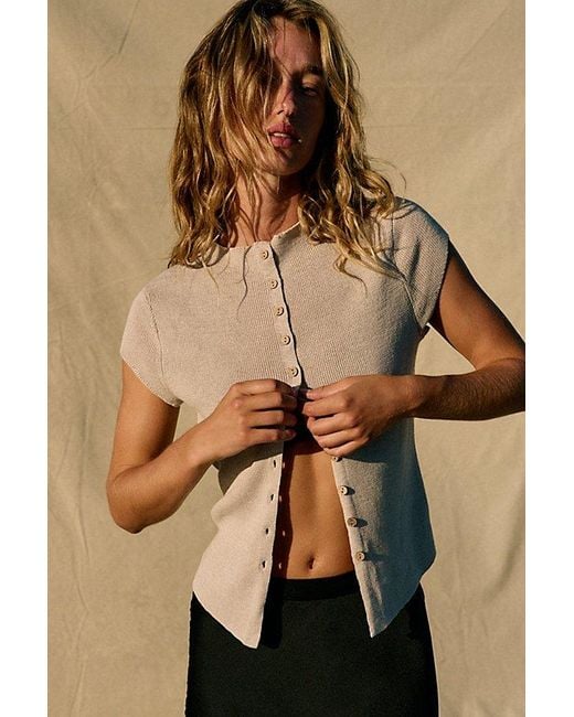 free-est Natural Hazel Sweater Top