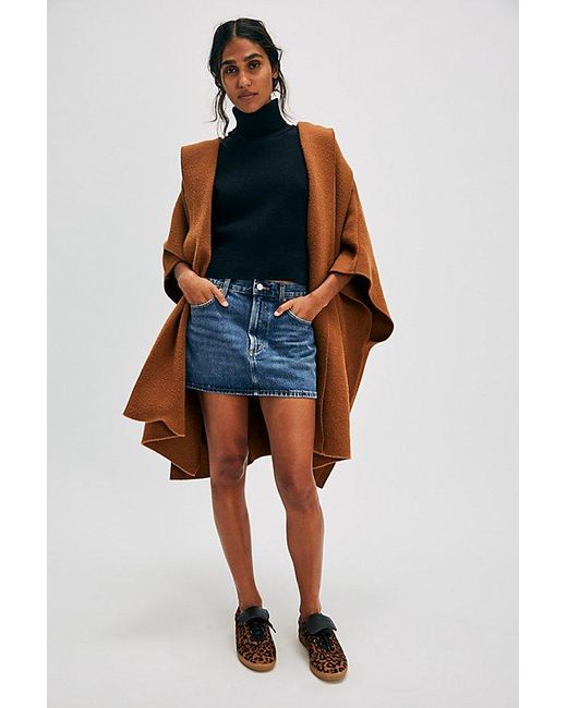 Free People Red All I Need Cozy Hooded Kimono At In Tobacco