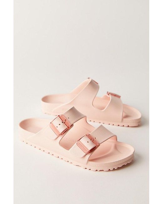Birkenstock Pink Arizona Stealth Eva Sandals