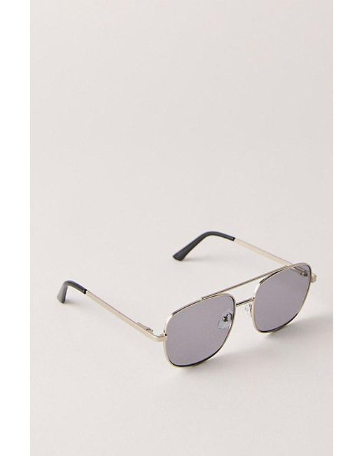 Free People Black Brooks Metal Aviator Sunglasses