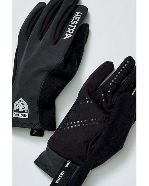 Hestra Black Runners Gloves At Free People In Dark Grey, Size: Small