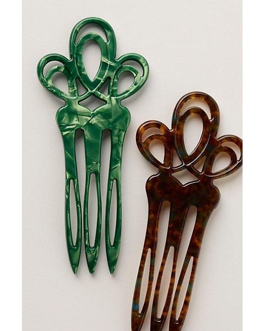 Free People Green Zaya Hair Pin