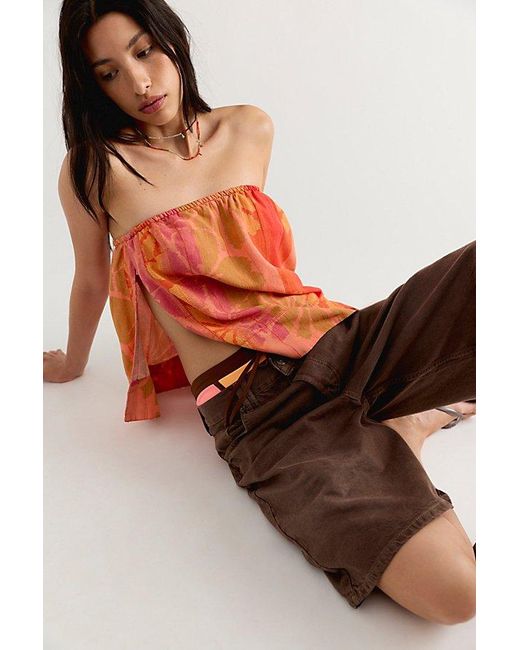 Free People Red Devella Set