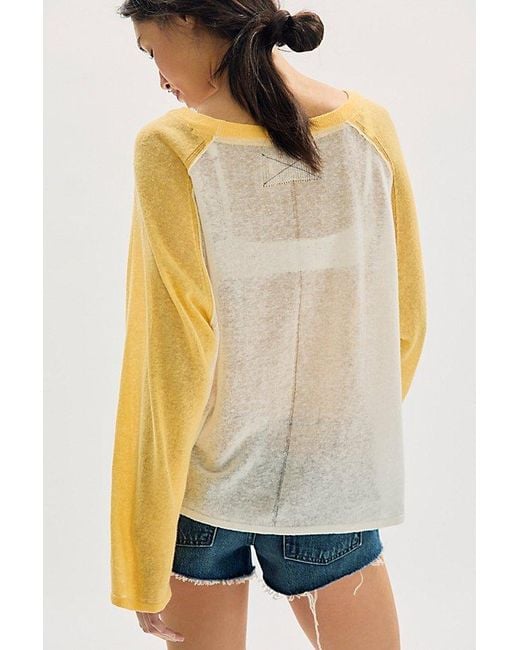 Free People Multicolor Go Team Fine Gauge Sweater