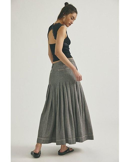 Free People Multicolor 53Rd Street Tailored Maxi Skirt