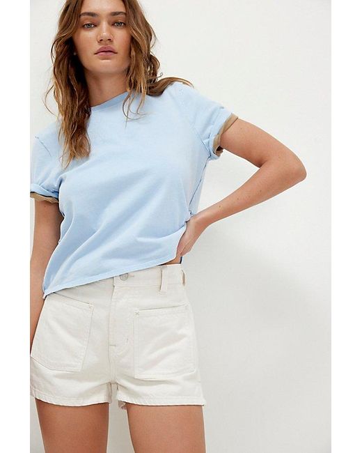 Free People Blue Bettie Sailor Shorts