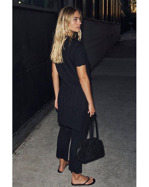 Free People Black Paloma Sweater Pant Set