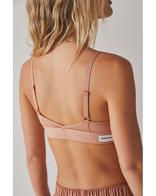 Richer Poorer Brown Ribbed Classic Bralette
