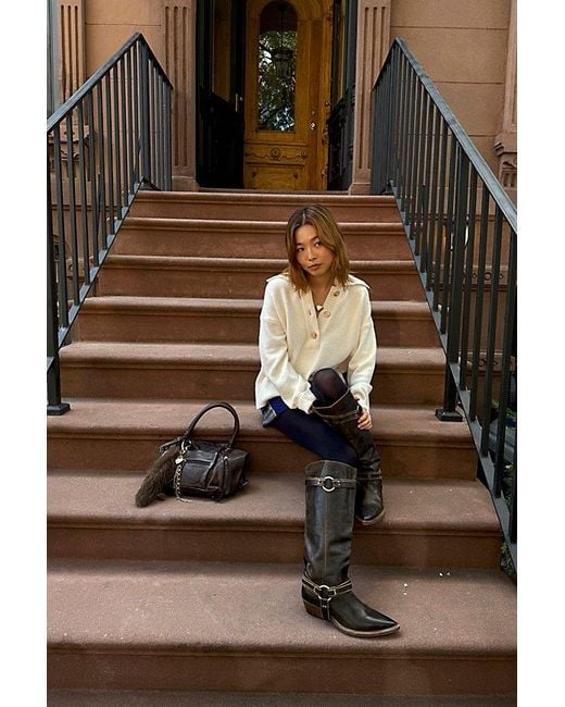 Free People Black We The Free Ashland Harness Boots