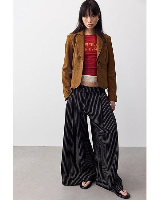 Free People Blue We The Free Porter Crossover Trousers