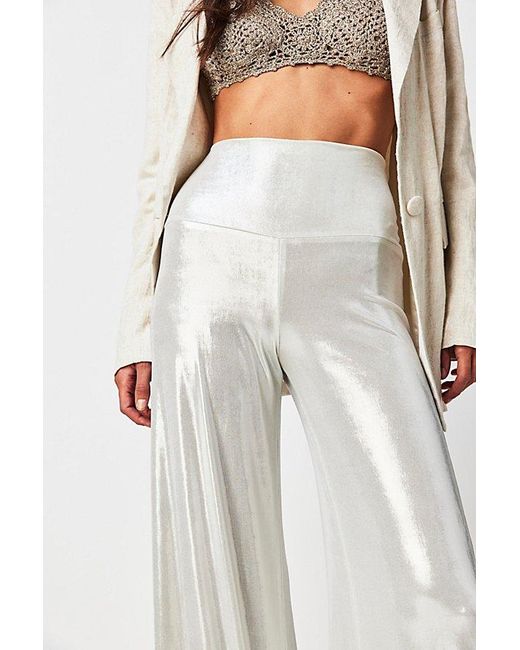 Norma Kamali White Elephant Pants At Free People In Pearl, Size: Medium