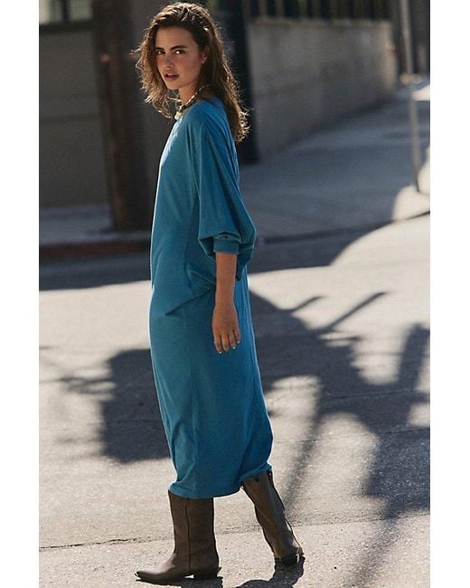 free-est Blue Lifestyle Maxi Dress By